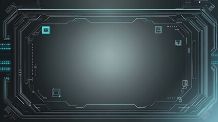 Abstract digital technology background with glowing blue lines and circuits.