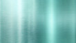 © Arties - Brushed metallic teal background, soft gradient and reflective texture with copy space
