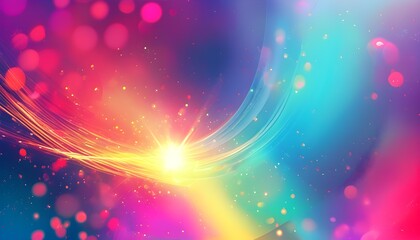 Wall Mural - Vibrant Abstract Background Featuring Luminous Light and Colorful Rays