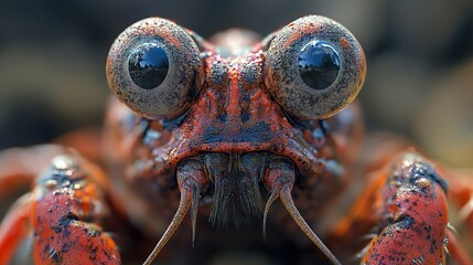 Wall Mural - Macro Photography of a Bug with Big Eyes