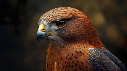 Poster - Close-Up Portrait of a Majestic Hawk