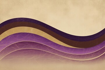 Colorful Purple and Beige Gradient Wave with Vintage Texture for Festival Music Promotion