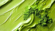 © Imane - vibrant green powder texture on smooth surface for artistic design
