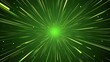 © Raffaza - Abstract green light streaks radiating from center on black background.