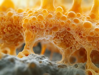 Wall Mural - abstract foam texture: close-up macro photography
