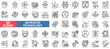 © Uniconlabs - Advanced technology icon collection set. Containing ai, robotic, machine learning, quantum computing, ar, iot, blockchain, cryptocurrency icon. Simple line vector illustration.