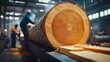 © nomesart - Timber Mill:  Sawing Log into Lumber