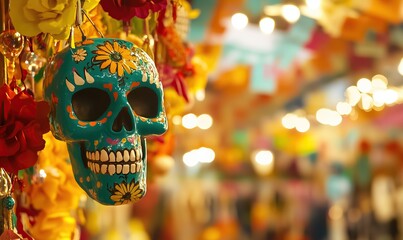 Day of the dead festival decorations - dia de los muertos