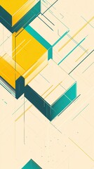 Poster - Abstract geometric shapes in vibrant colors