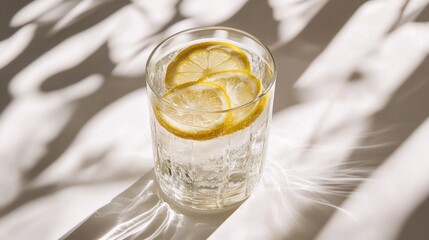 Wall Mural - Glass of Lemon Water