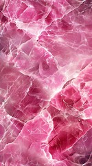 Wall Mural - A close-up of a pink marble texture showcasing intricate patterns and colors.