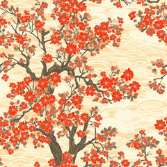 Seamless Pattern Japanese, wallpaper