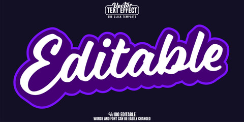 Editable editable text effect, customizable text and design 3d font style