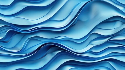 Poster - Texture of layers in blue color