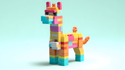 Canvas Print - Llama Toy 3d cartoon