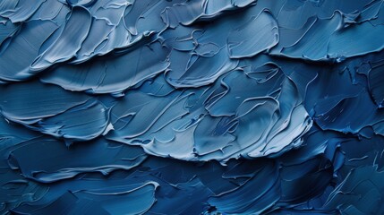 Poster - Texture of layers in blue color