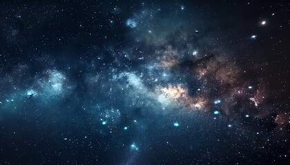 Wall Mural - Milky way and stars in the night sky