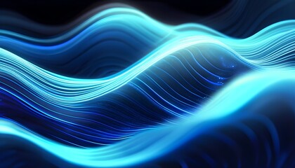 vibrant blue and neon blue wave pattern texture for stylish wallpaper design