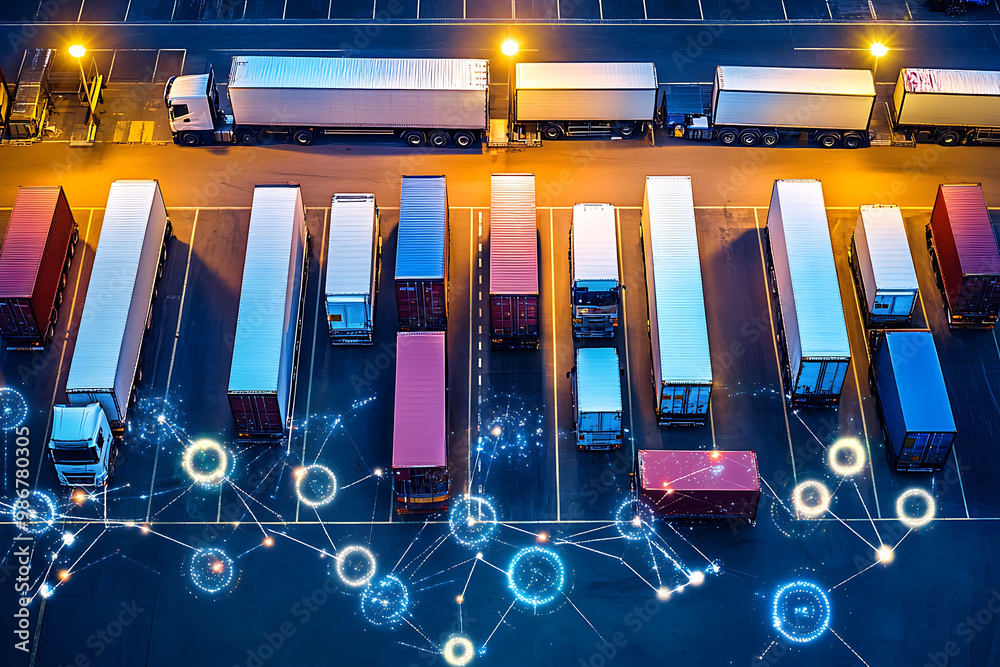 Logistics automation supported AI in route optimization where ...
