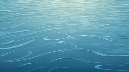 Gentle Ripples on the Water Cartoon Background Design