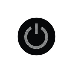 Aufkleber - power icon vector. power switch sign and symbol. electric power icon.