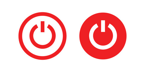 Aufkleber - power icon vector. power switch sign and symbol. electric power icon.