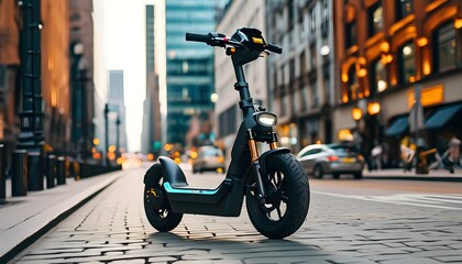 Urban adventure with shared electric scooters for quick city exploration and effortless commuting