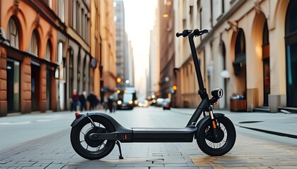 Urban adventure with shared electric scooters for quick city exploration and effortless commuting