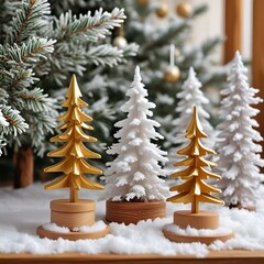 Poster - christmas tree in snow