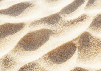 Wall Mural - Aerial view of wind creating smooth waves on fine sand dune background