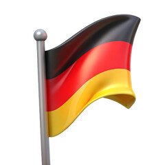 Wall Mural -  Flag of Germany 3d cartoon style illustration