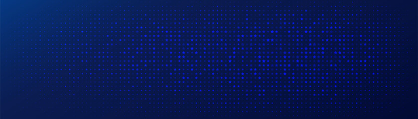 Aufkleber - Blue Abstract Background with Starry Dotted Pattern