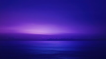 Wall Mural - serene dusk sky with deep blue and purple hues reflecting calmness