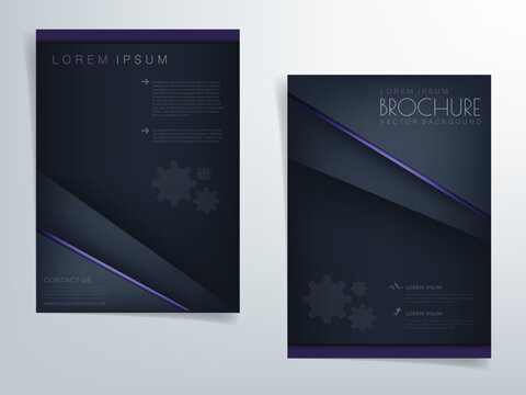 Header flyer business brochure vector graphic with space for text and message design
