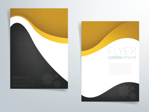 Header flyer business brochure vector graphic with space for text and message design
