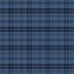 Wall Mural - plaid with twill weave repeat pattern in dark blue.gingham seamless pattern with stripes.checkered t