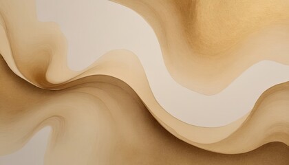 Aufkleber - A gold and white swirl pattern with a gold and white background