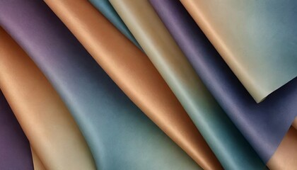 Aufkleber - A bunch of colorful fabric is folded and stacked on top of each other