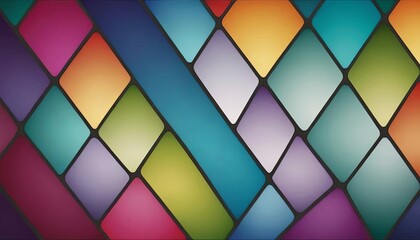 Poster - A colorful background with squares of different colors
