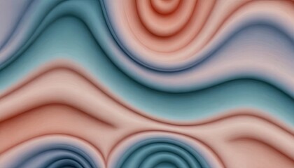 Poster - A colorful abstract painting with blue, pink and green swirls
