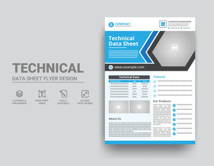 Technical Data Sheet Template Design