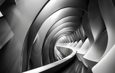 Aufkleber - Futuristic Hallway