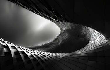 Poster - Abstract Curved Structure
