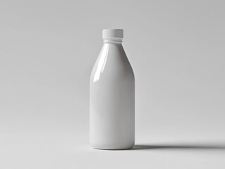 Poster - White glass bottle mockup