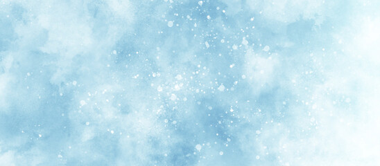 Wall Mural - soft and shiny bokeh is falling randomly on clouds texture, blue grunge texture with bokeh, beautifu