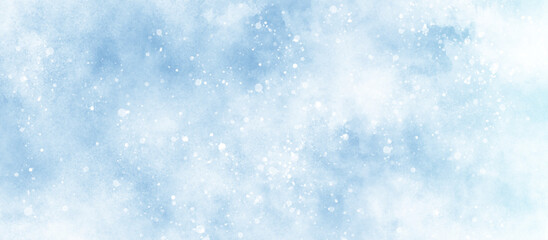 Wall Mural - soft and shiny bokeh is falling randomly on clouds texture, blue grunge texture with bokeh, beautifu