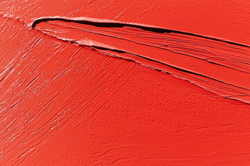 Poster - Vivid textured background featuring bold red strokes, showcasing artistic depth and vibrant color for creative projects.