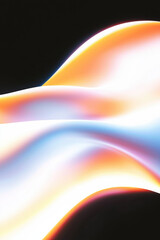 Poster - Grainy background. Abstract design showcasing smooth, flowing curves in vibrant colors against a dark backdrop, perfect for modern artwork or digital media.