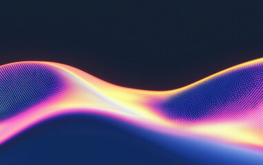 Poster - Grainy background. Vibrant abstract background featuring flowing waves of colorful light, perfect for digital projects, graphics, and artistic designs.