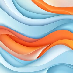 Poster - Abstract wavy pattern in vibrant colors